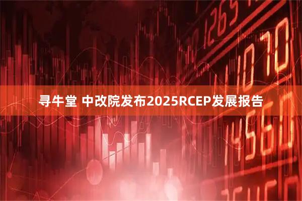 寻牛堂 中改院发布2025RCEP发展报告